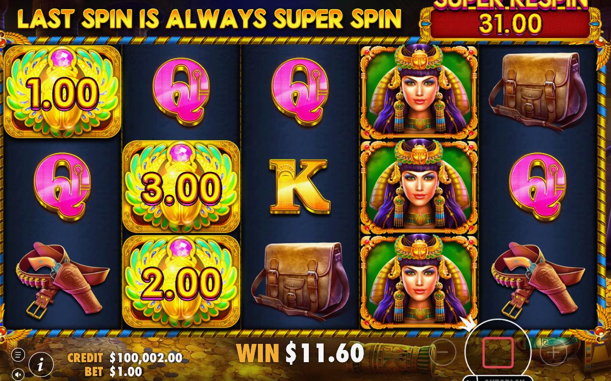 Free Spins-läge där Super Spin väntar som sista snurr
